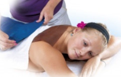 Termoterapie-parafínový zábal a částečná masáž zad